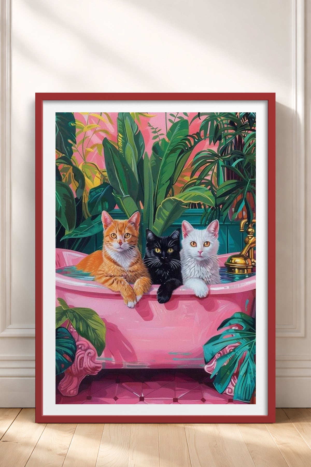 HOMEPACK Ahşap Çerçeveli Tablo Çerçeveli Poster Sanatsal Modern Duvar Dekoru TK-729