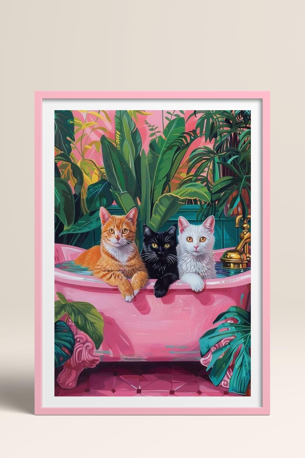 HOMEPACK Ahşap Çerçeveli Tablo Çerçeveli Poster Sanatsal Modern Duvar Dekoru TK-729