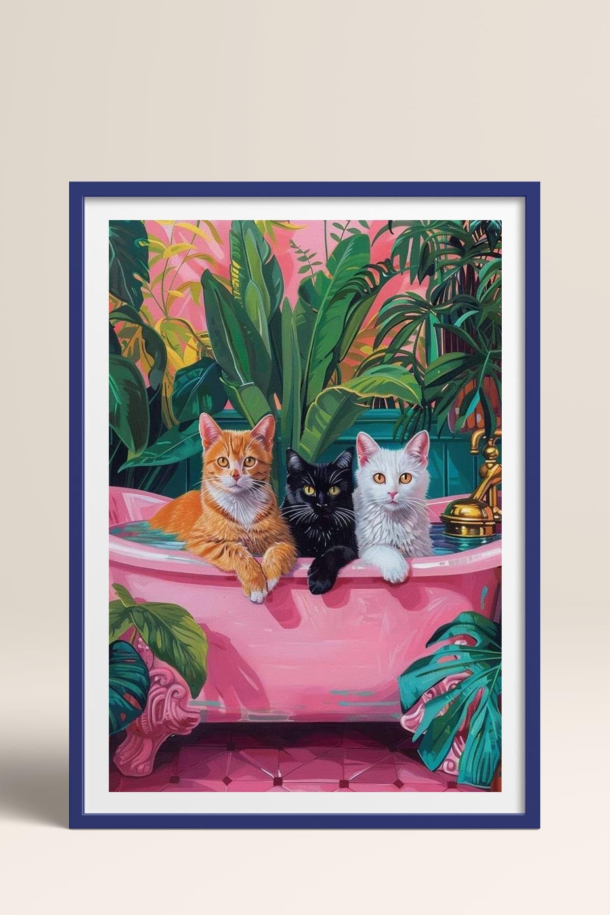 HOMEPACK Ahşap Çerçeveli Tablo Çerçeveli Poster Sanatsal Modern Duvar Dekoru TK-729
