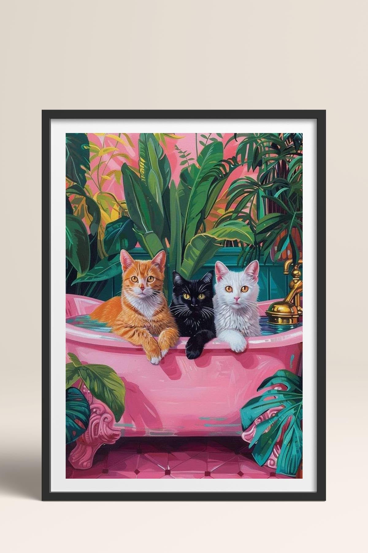 HOMEPACK Ahşap Çerçeveli Tablo Çerçeveli Poster Sanatsal Modern Duvar Dekoru TK-729