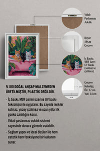 HOMEPACK Ahşap Çerçeveli Tablo Çerçeveli Poster Sanatsal Modern Duvar Dekoru TK-729