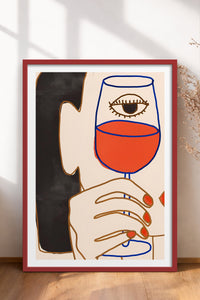 HOMEPACK Ahşap Çerçeveli Tablo Çerçeveli Poster Sanatsal Modern Duvar Dekoru TK-731