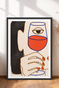 HOMEPACK Ahşap Çerçeveli Tablo Çerçeveli Poster Sanatsal Modern Duvar Dekoru TK-731