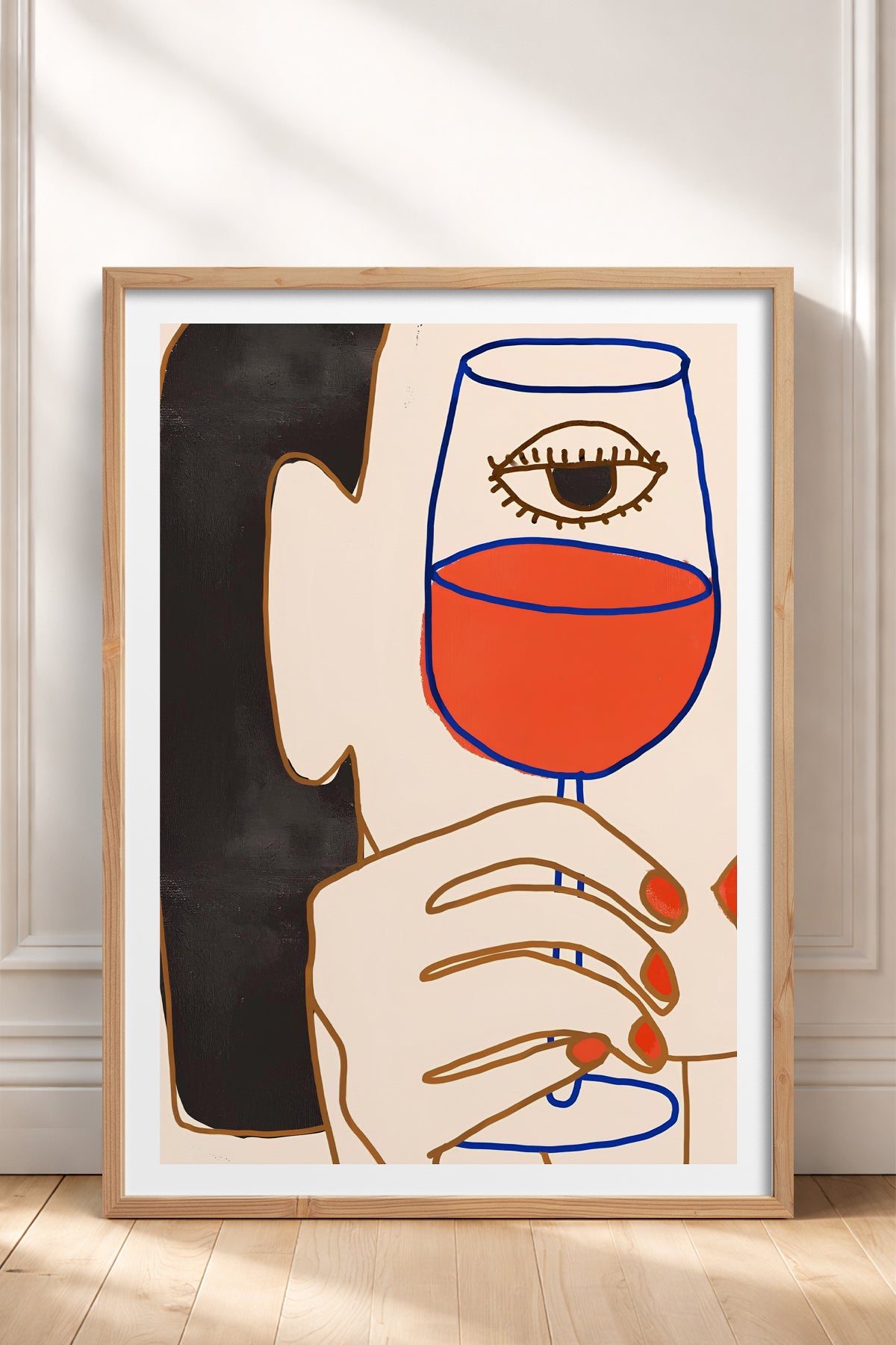 HOMEPACK Ahşap Çerçeveli Tablo Çerçeveli Poster Sanatsal Modern Duvar Dekoru TK-731