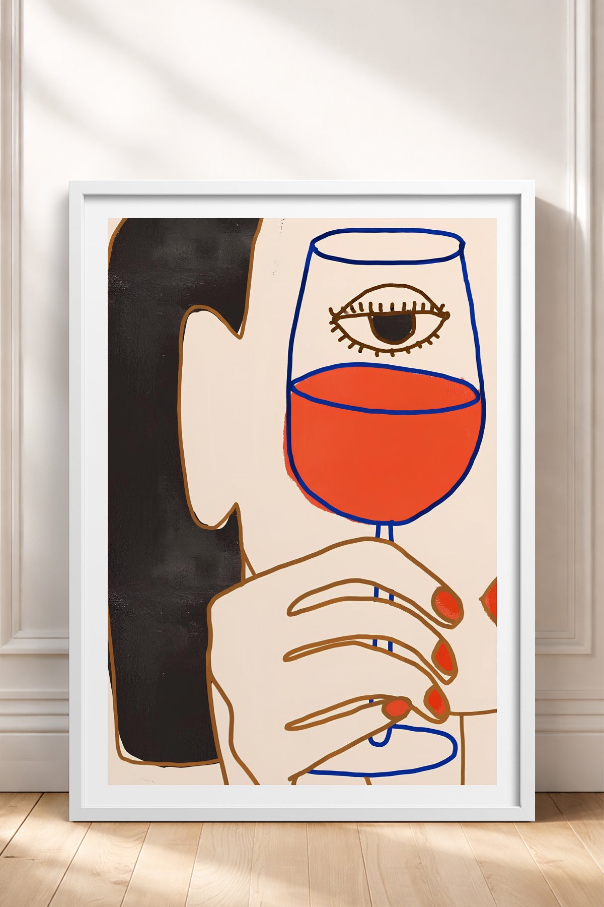 HOMEPACK Ahşap Çerçeveli Tablo Çerçeveli Poster Sanatsal Modern Duvar Dekoru TK-731