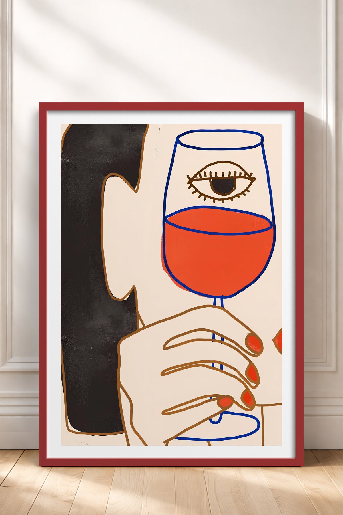 HOMEPACK Ahşap Çerçeveli Tablo Çerçeveli Poster Sanatsal Modern Duvar Dekoru TK-731