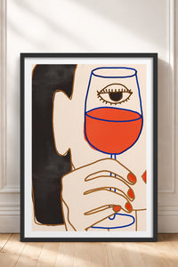 HOMEPACK Ahşap Çerçeveli Tablo Çerçeveli Poster Sanatsal Modern Duvar Dekoru TK-731
