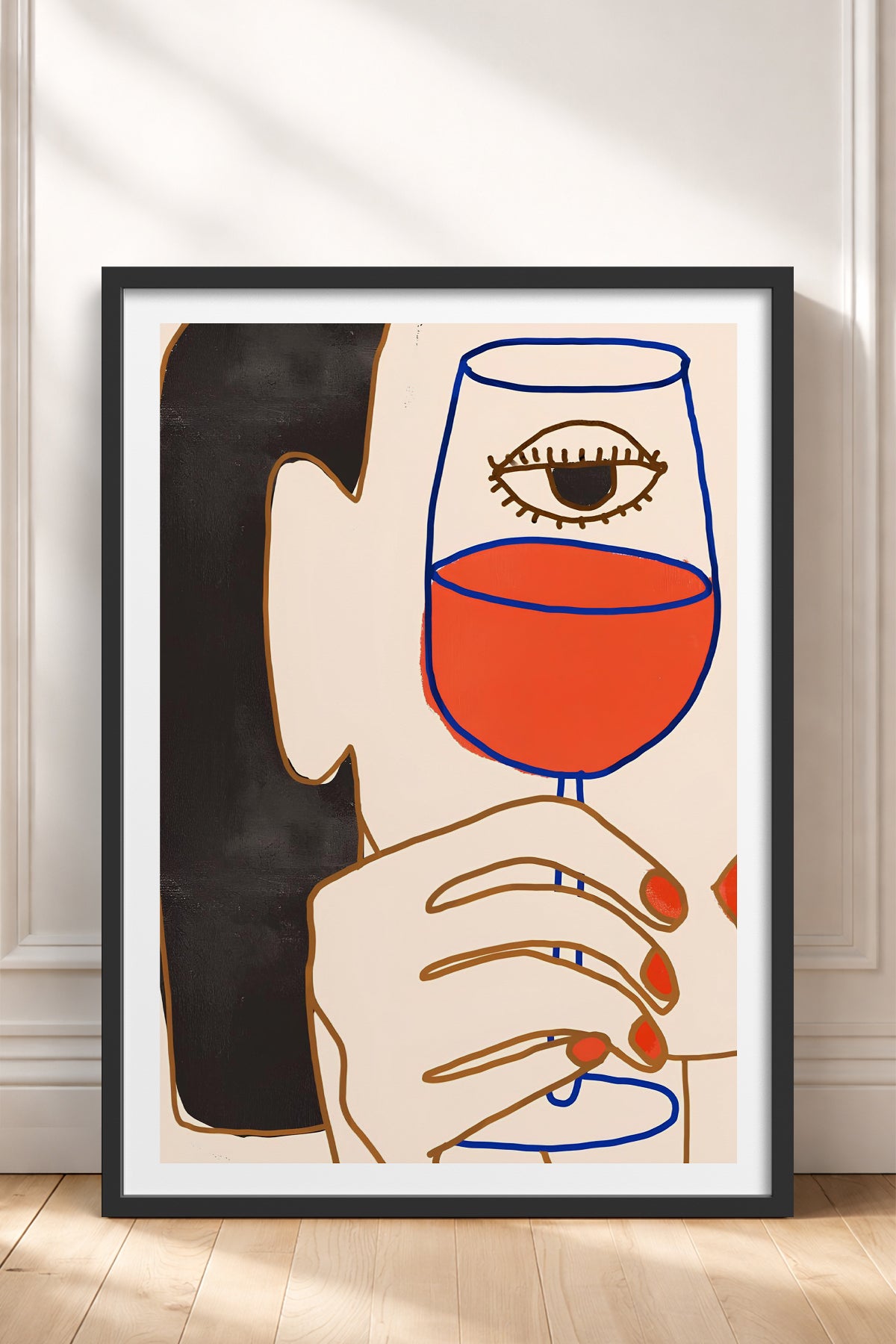 HOMEPACK Ahşap Çerçeveli Tablo Çerçeveli Poster Sanatsal Modern Duvar Dekoru TK-731