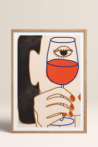 HOMEPACK Ahşap Çerçeveli Tablo Çerçeveli Poster Sanatsal Modern Duvar Dekoru TK-731