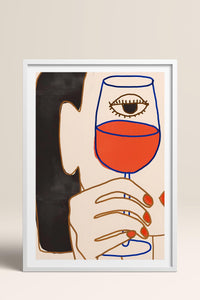 HOMEPACK Ahşap Çerçeveli Tablo Çerçeveli Poster Sanatsal Modern Duvar Dekoru TK-731