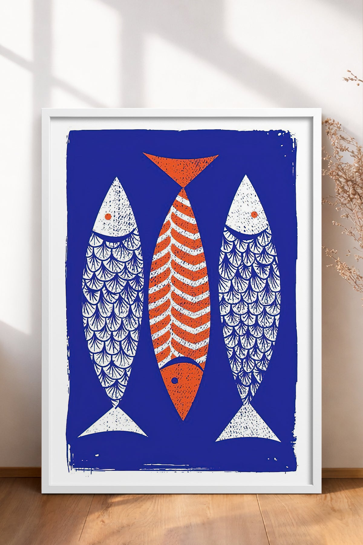 HOMEPACK Ahşap Çerçeveli Tablo Çerçeveli Poster Sanatsal Modern Duvar Dekoru TK-732