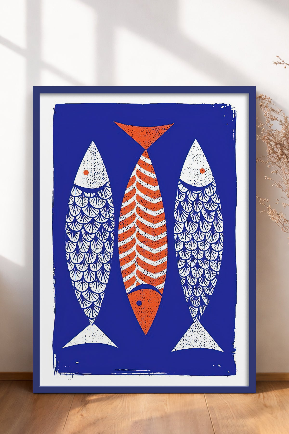HOMEPACK Ahşap Çerçeveli Tablo Çerçeveli Poster Sanatsal Modern Duvar Dekoru TK-732
