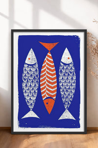 HOMEPACK Ahşap Çerçeveli Tablo Çerçeveli Poster Sanatsal Modern Duvar Dekoru TK-732