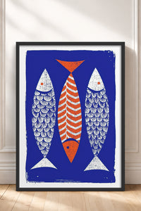 HOMEPACK Ahşap Çerçeveli Tablo Çerçeveli Poster Sanatsal Modern Duvar Dekoru TK-732