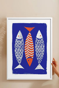HOMEPACK Ahşap Çerçeveli Tablo Çerçeveli Poster Sanatsal Modern Duvar Dekoru TK-732