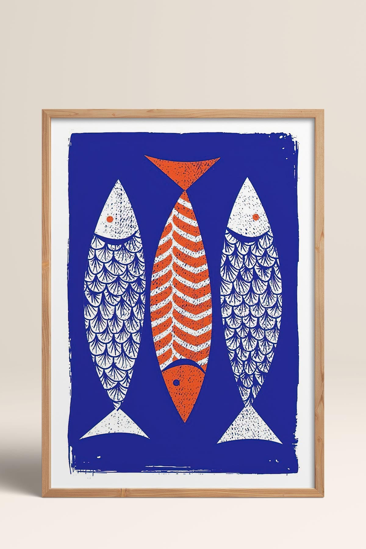 HOMEPACK Ahşap Çerçeveli Tablo Çerçeveli Poster Sanatsal Modern Duvar Dekoru TK-732
