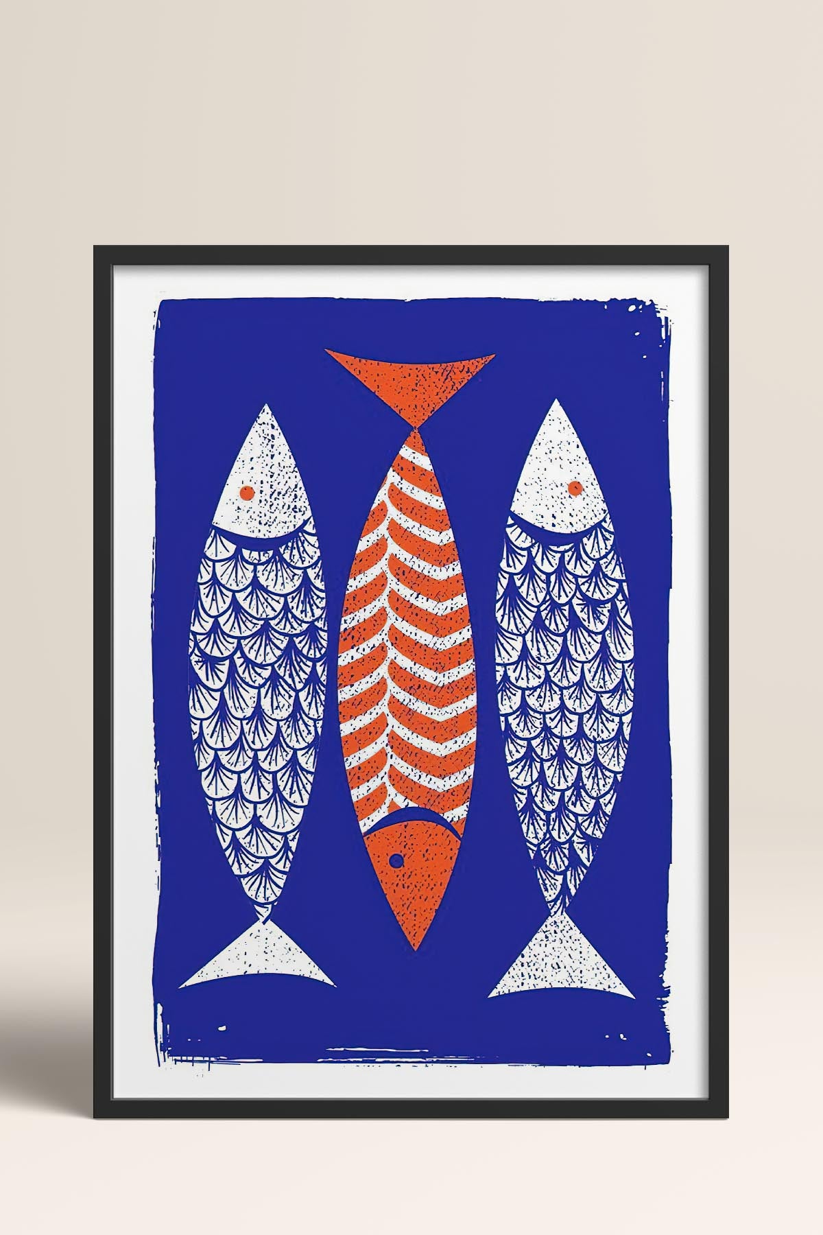 HOMEPACK Ahşap Çerçeveli Tablo Çerçeveli Poster Sanatsal Modern Duvar Dekoru TK-732