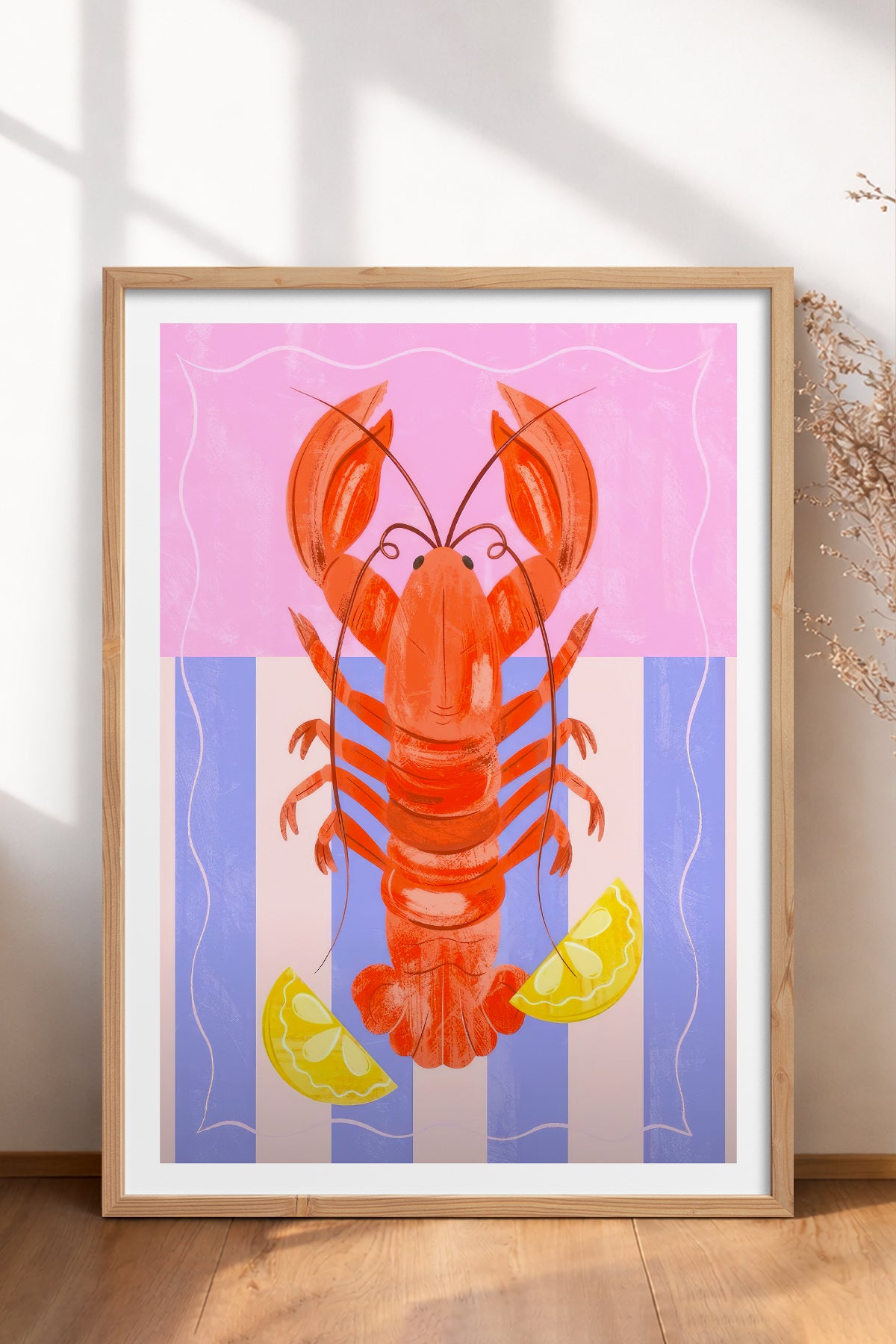 HOMEPACK Ahşap Çerçeveli Tablo Çerçeveli Poster Sanatsal Modern Duvar Dekoru TK-733