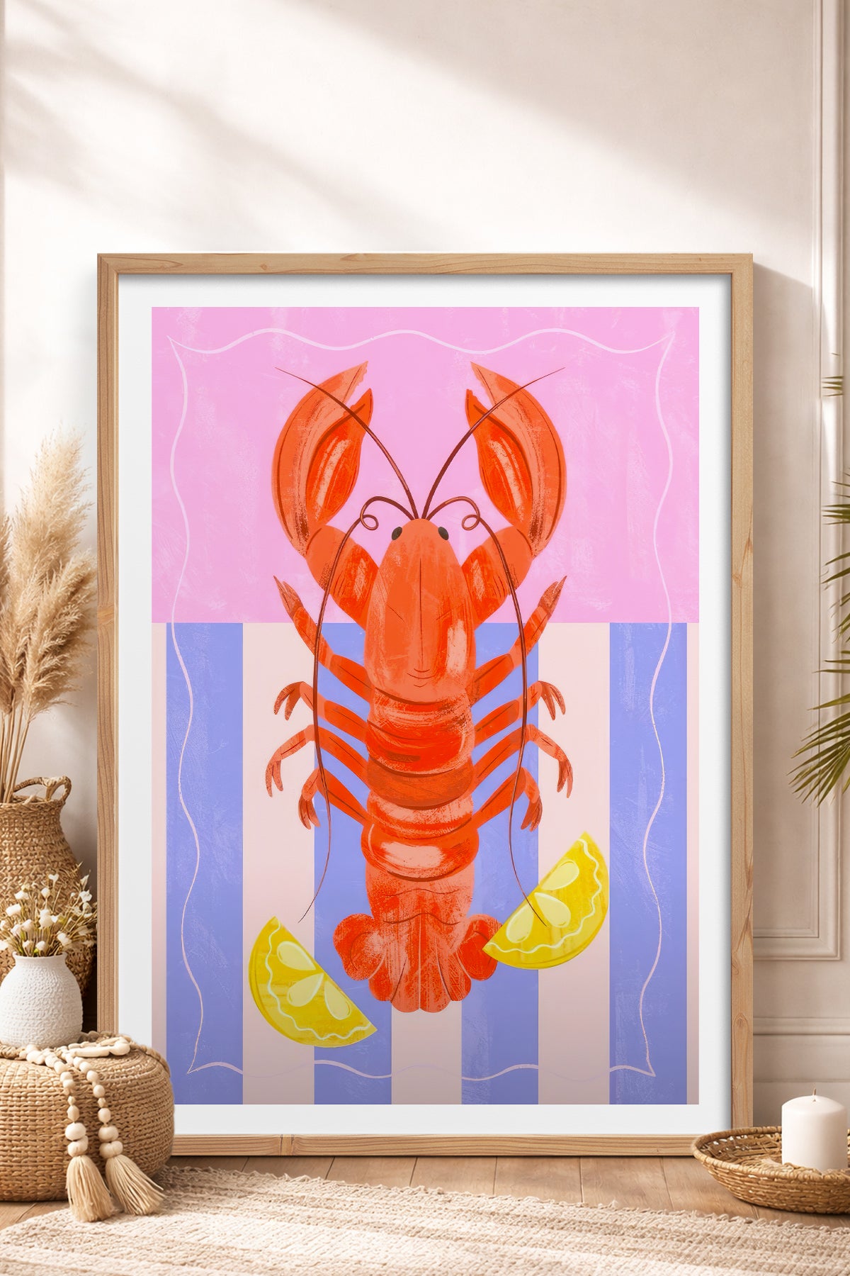 HOMEPACK Ahşap Çerçeveli Tablo Çerçeveli Poster Sanatsal Modern Duvar Dekoru TK-733