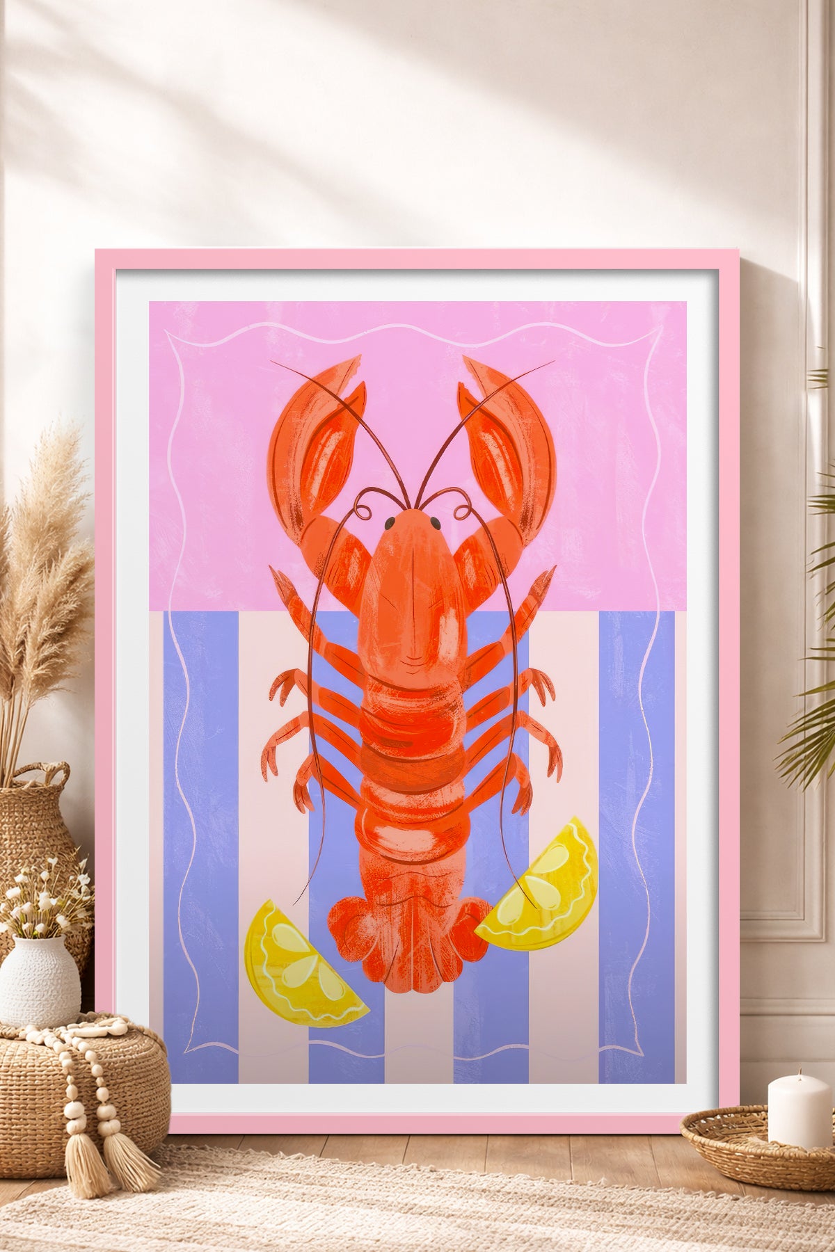 HOMEPACK Ahşap Çerçeveli Tablo Çerçeveli Poster Sanatsal Modern Duvar Dekoru TK-733