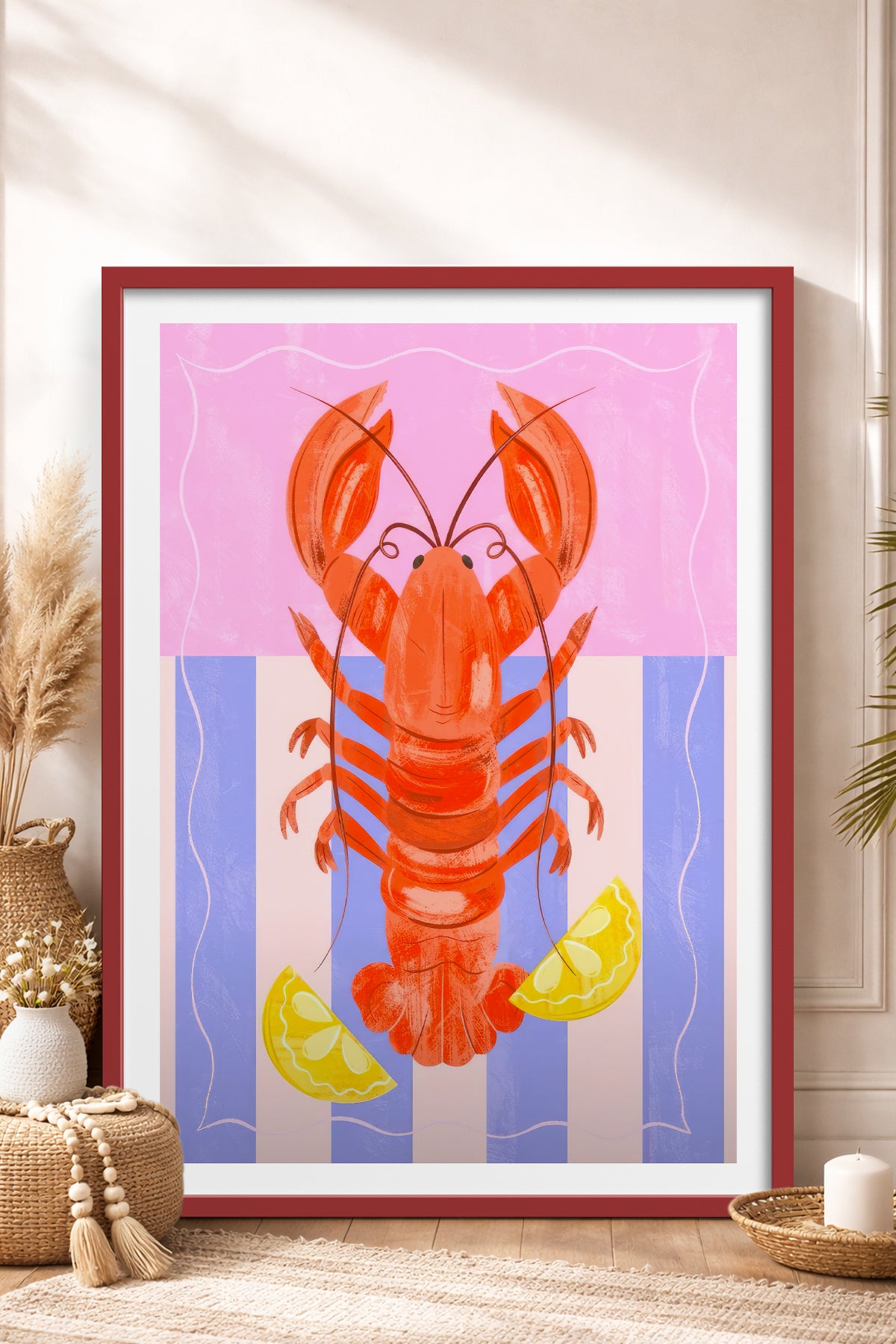 HOMEPACK Ahşap Çerçeveli Tablo Çerçeveli Poster Sanatsal Modern Duvar Dekoru TK-733