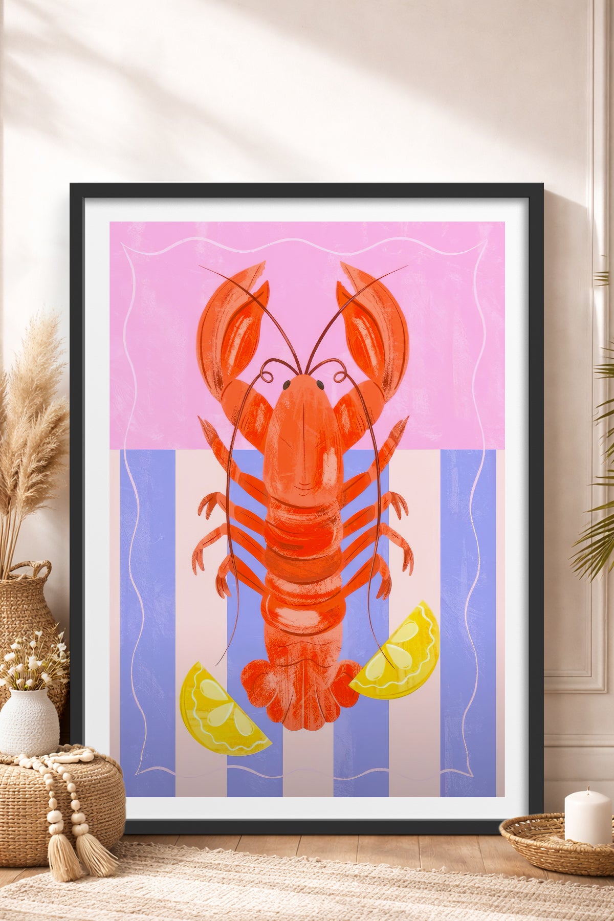 HOMEPACK Ahşap Çerçeveli Tablo Çerçeveli Poster Sanatsal Modern Duvar Dekoru TK-733