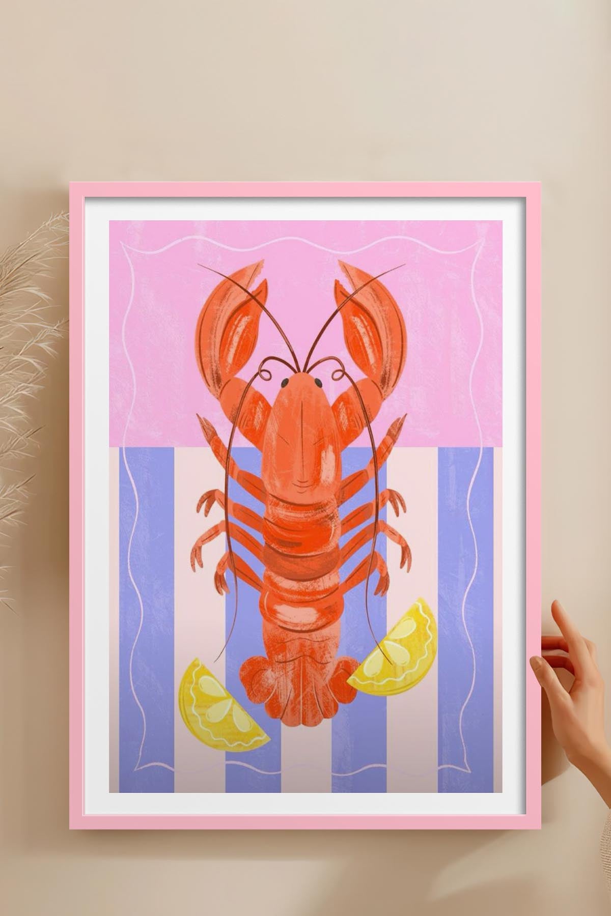 HOMEPACK Ahşap Çerçeveli Tablo Çerçeveli Poster Sanatsal Modern Duvar Dekoru TK-733