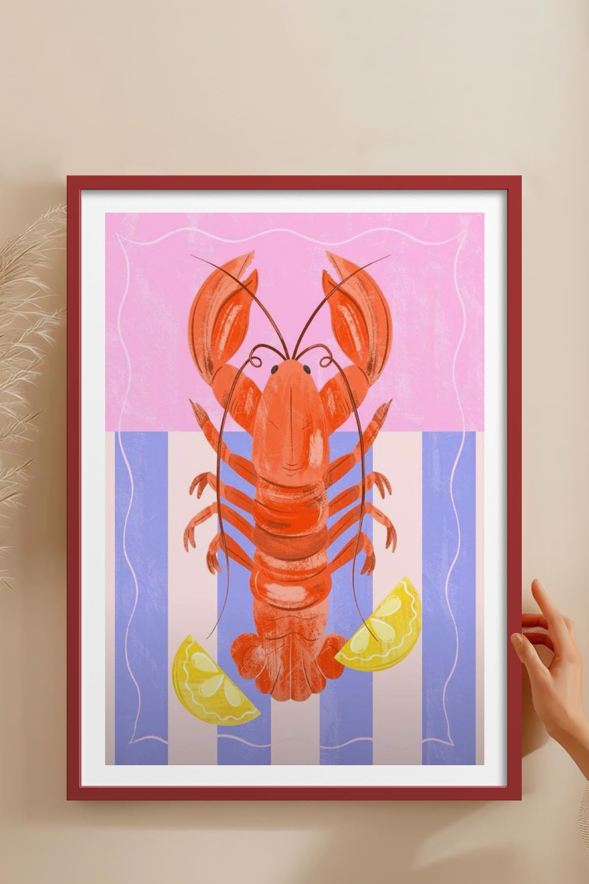 HOMEPACK Ahşap Çerçeveli Tablo Çerçeveli Poster Sanatsal Modern Duvar Dekoru TK-733