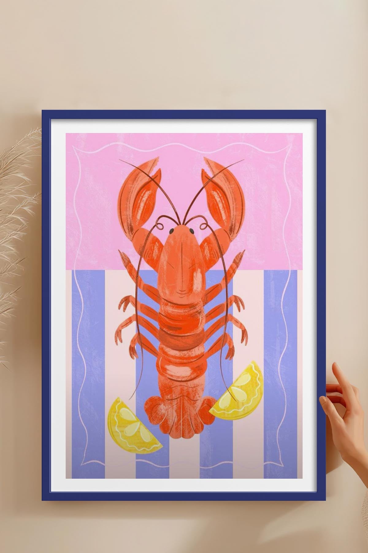 HOMEPACK Ahşap Çerçeveli Tablo Çerçeveli Poster Sanatsal Modern Duvar Dekoru TK-733