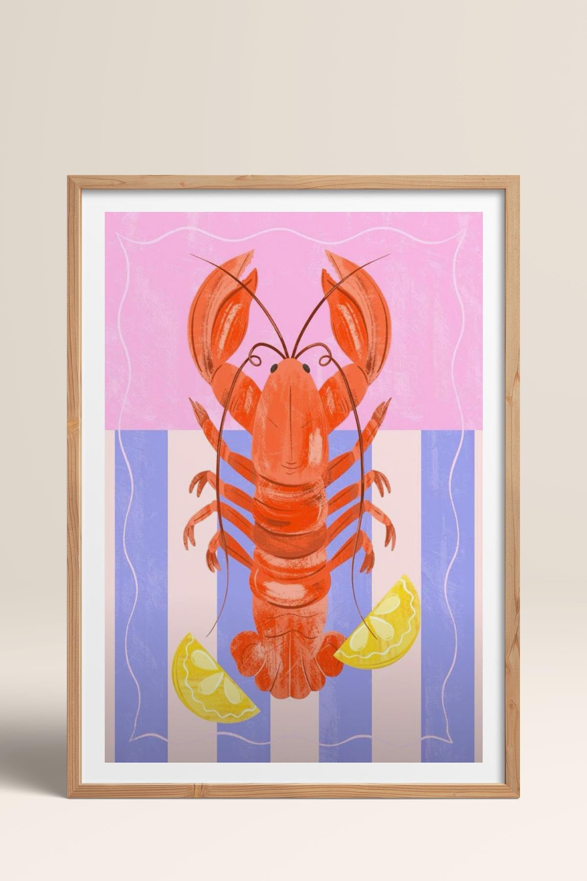 HOMEPACK Ahşap Çerçeveli Tablo Çerçeveli Poster Sanatsal Modern Duvar Dekoru TK-733