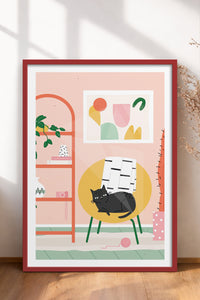 HOMEPACK Ahşap Çerçeveli Tablo Çerçeveli Poster Sanatsal Modern Duvar Dekoru TK-735