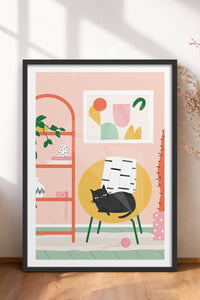 HOMEPACK Ahşap Çerçeveli Tablo Çerçeveli Poster Sanatsal Modern Duvar Dekoru TK-735