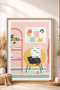 HOMEPACK Ahşap Çerçeveli Tablo Çerçeveli Poster Sanatsal Modern Duvar Dekoru TK-735