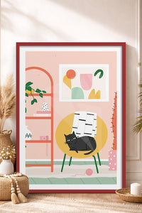 HOMEPACK Ahşap Çerçeveli Tablo Çerçeveli Poster Sanatsal Modern Duvar Dekoru TK-735