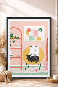 HOMEPACK Ahşap Çerçeveli Tablo Çerçeveli Poster Sanatsal Modern Duvar Dekoru TK-735
