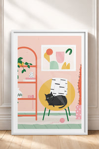 HOMEPACK Ahşap Çerçeveli Tablo Çerçeveli Poster Sanatsal Modern Duvar Dekoru TK-735