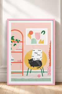 HOMEPACK Ahşap Çerçeveli Tablo Çerçeveli Poster Sanatsal Modern Duvar Dekoru TK-735