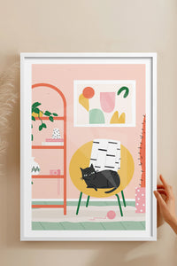 HOMEPACK Ahşap Çerçeveli Tablo Çerçeveli Poster Sanatsal Modern Duvar Dekoru TK-735