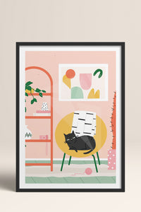 HOMEPACK Ahşap Çerçeveli Tablo Çerçeveli Poster Sanatsal Modern Duvar Dekoru TK-735