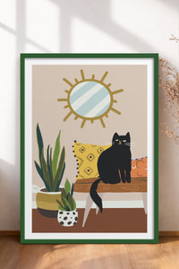 HOMEPACK Ahşap Çerçeveli Tablo Çerçeveli Poster Sanatsal Modern Duvar Dekoru TK-737