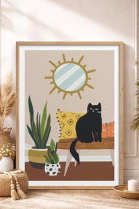 HOMEPACK Ahşap Çerçeveli Tablo Çerçeveli Poster Sanatsal Modern Duvar Dekoru TK-737