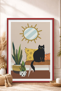 HOMEPACK Ahşap Çerçeveli Tablo Çerçeveli Poster Sanatsal Modern Duvar Dekoru TK-737