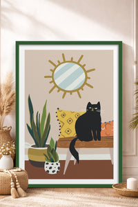 HOMEPACK Ahşap Çerçeveli Tablo Çerçeveli Poster Sanatsal Modern Duvar Dekoru TK-737