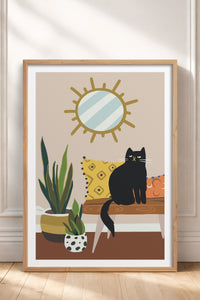 HOMEPACK Ahşap Çerçeveli Tablo Çerçeveli Poster Sanatsal Modern Duvar Dekoru TK-737