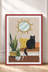 HOMEPACK Ahşap Çerçeveli Tablo Çerçeveli Poster Sanatsal Modern Duvar Dekoru TK-737