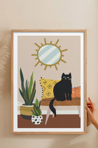 HOMEPACK Ahşap Çerçeveli Tablo Çerçeveli Poster Sanatsal Modern Duvar Dekoru TK-737