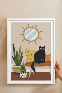 HOMEPACK Ahşap Çerçeveli Tablo Çerçeveli Poster Sanatsal Modern Duvar Dekoru TK-737