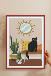 HOMEPACK Ahşap Çerçeveli Tablo Çerçeveli Poster Sanatsal Modern Duvar Dekoru TK-737