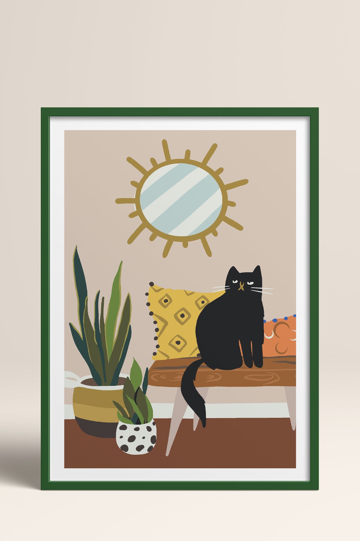 HOMEPACK Ahşap Çerçeveli Tablo Çerçeveli Poster Sanatsal Modern Duvar Dekoru TK-737