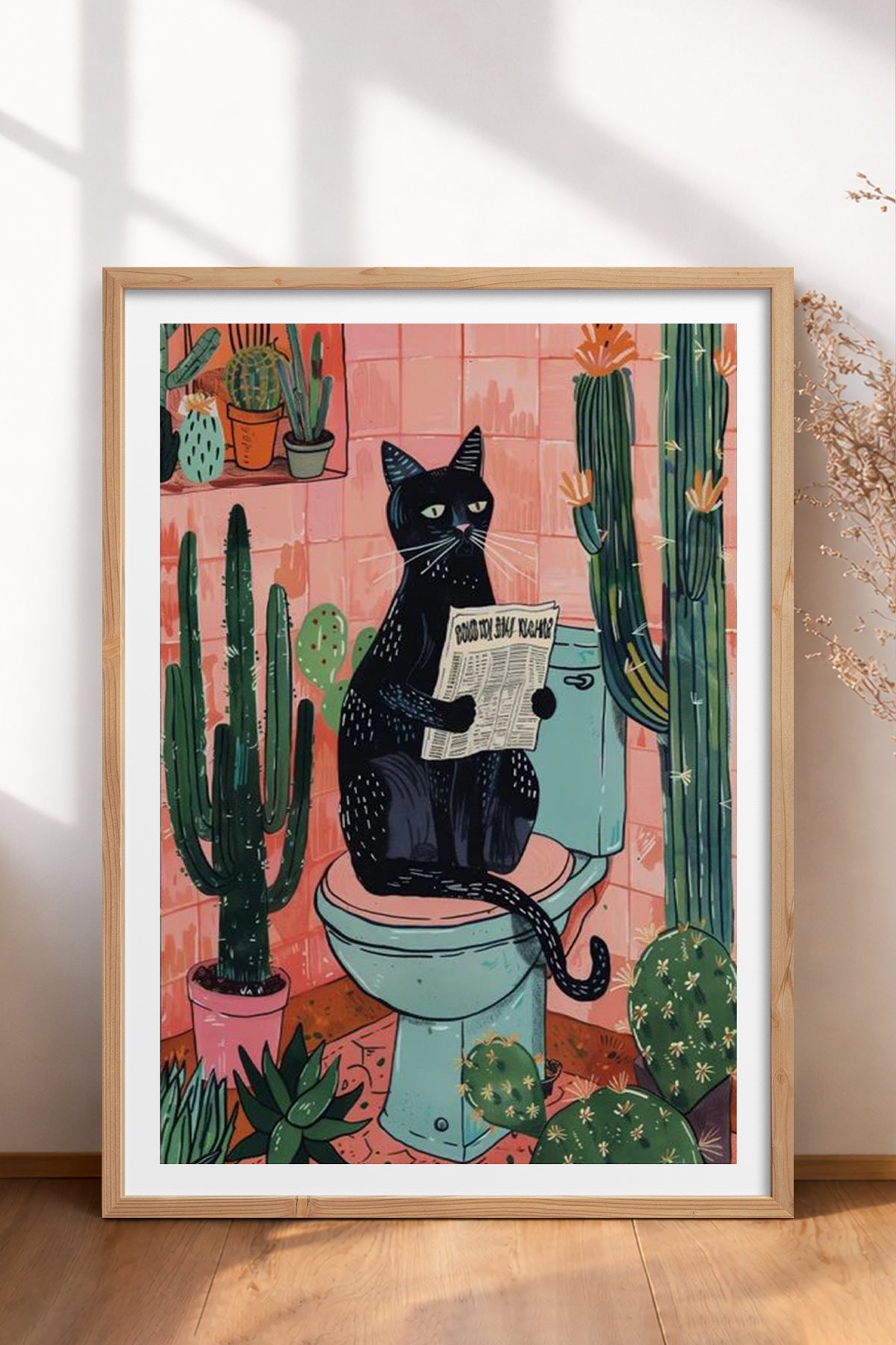 HOMEPACK Ahşap Çerçeveli Tablo Çerçeveli Poster Sanatsal Modern Duvar Dekoru TK-738